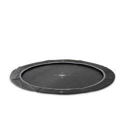 EXIT InTerra ebenerdige sports Trampolin ø366cm - schwarz